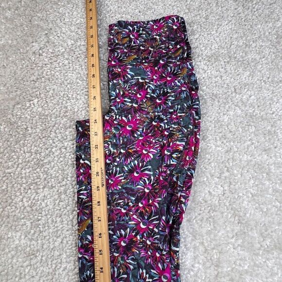 Lululemon Base Pace High Rise Floral Tight Legging Pink Purple - Picture 10 of 11